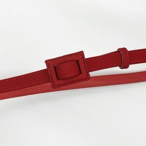 Dior Red Grosgrain Belt